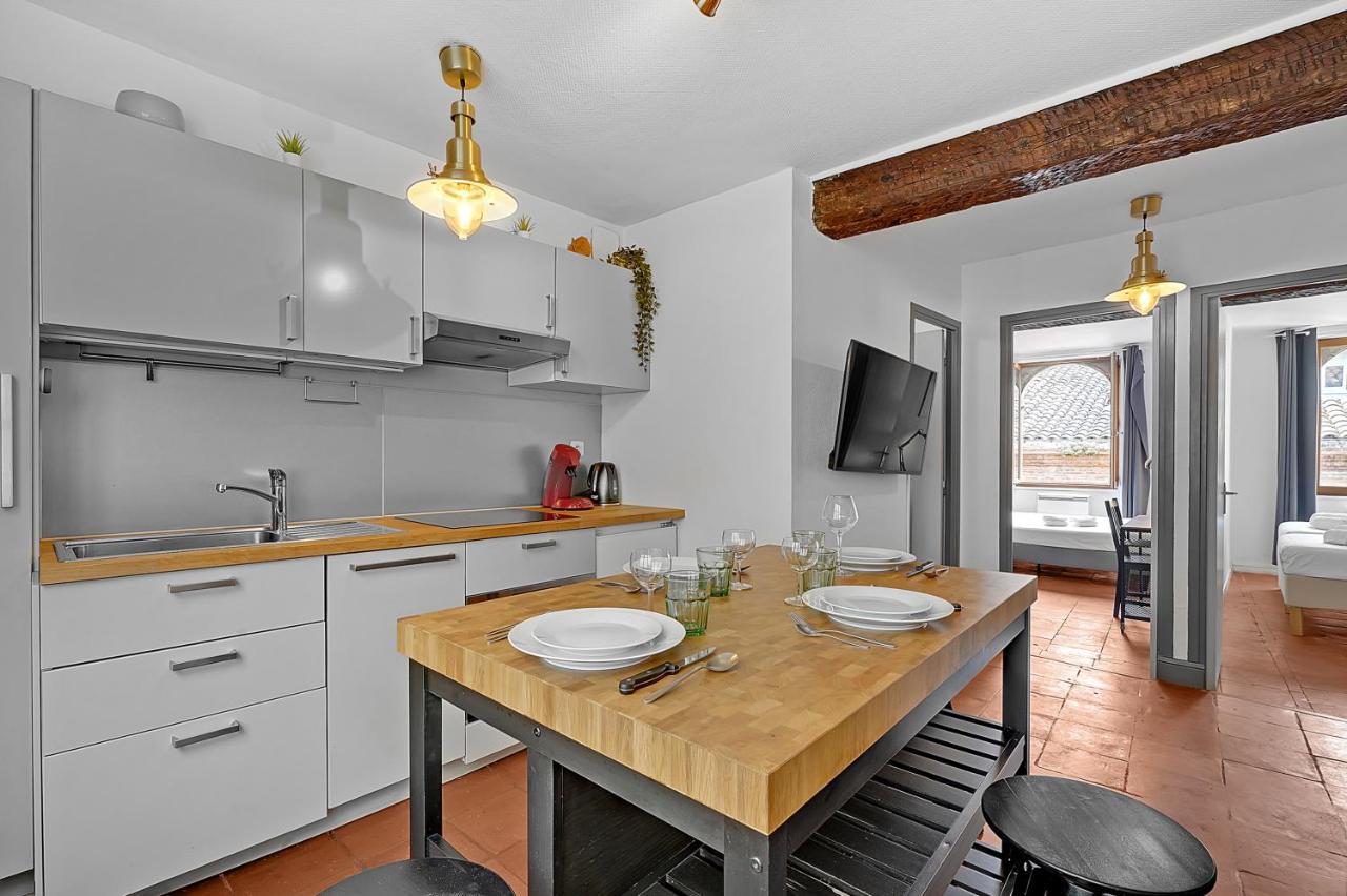 Le Regans - Charmant Appartement En Tomette Tolosa Esterno foto